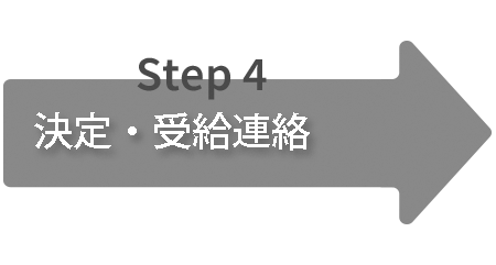 決定・受給連絡